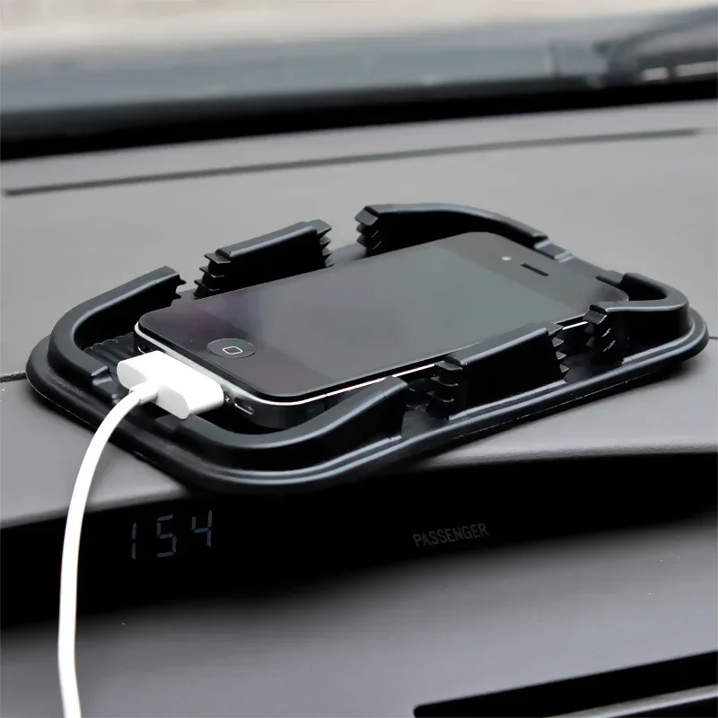 Double card type Silicone Anti-skid Mat Car Dashboard Pad Phone Holder For IPhone Samsung GPS Navigator