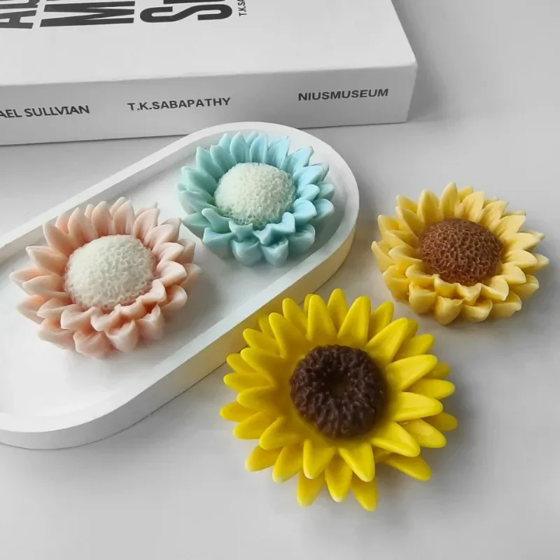 XIAOSHUI Moules En Silicone En Forme De Tournesol 3D Pour La
