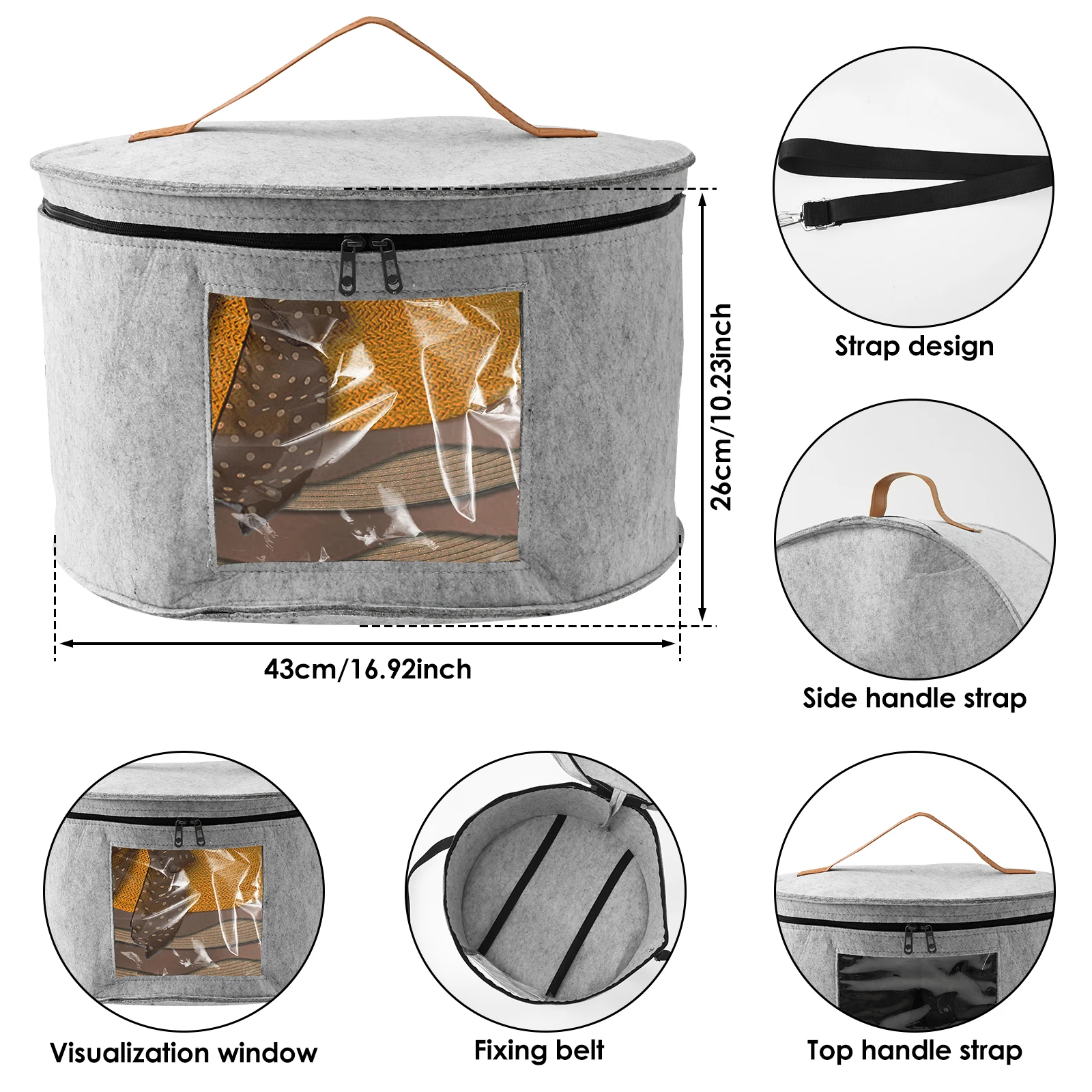 Foldable Nonwoven Storage Box for Hats and Toys