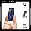 SERVO BM70 Small Cellphone Unlocked Keyboard 2G GSM Alarm Clock Low Radiation Bluetooth Headset Mini Portable Cheap Backup Phone 1
