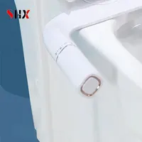 SHX Toilet Bidet Ultra-Slim Bidet Toilet Seat Attachment With Brass Inlet Adjustable Water Pressure Bathroom Hygienic Shower 1