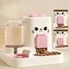 ​​Automatic Cat Feeder and Water Dispenser 2in1 Food Water Bowl for Pets Dry Wet Separation Smart Feeder with Timer​