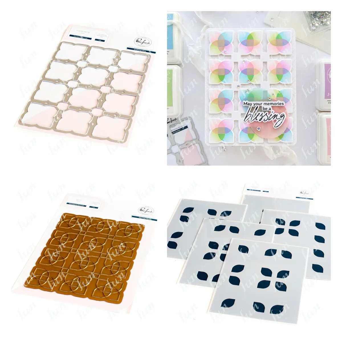 

Handmade Cutting Die Clear Stamps and Stencils Embossing Diy Scrapbooking Greeting Card 2022 New Overlapping Geo Leaf Decoration