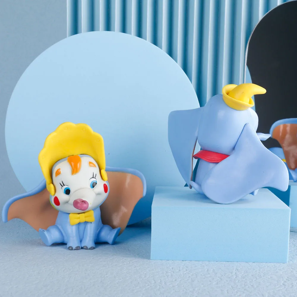 Disney 9-10cm  Cartoon Anime Figure Dumbo Elephant Pvc Action Figure Toys for Children Birthday Party Christmas Gifts