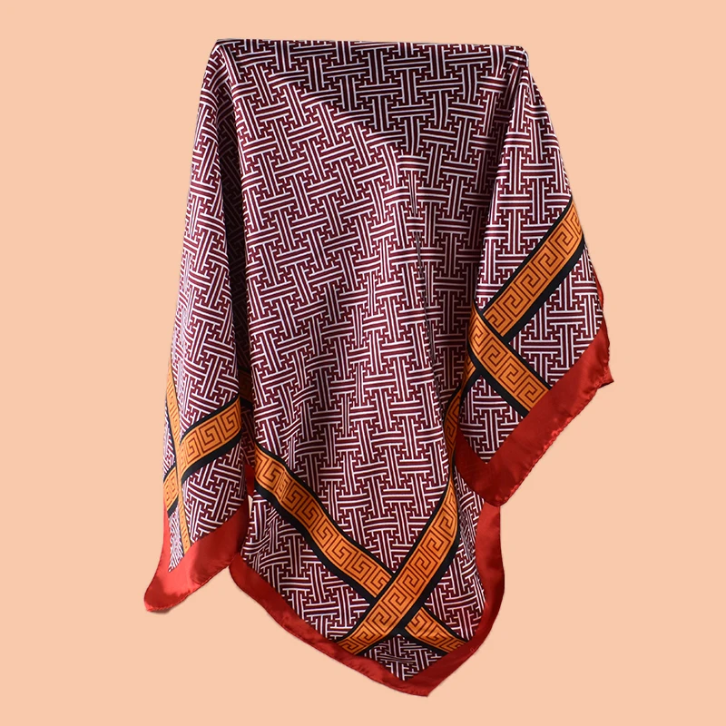 1 Stück Satin-Quadrattuch mit Farbverlauf und Paisley-Print, Damen-Haaraccessoire, Frühlingsneuheit, vielseitig einsetzbar als Gürtel, Taschendekoration – Detail 12