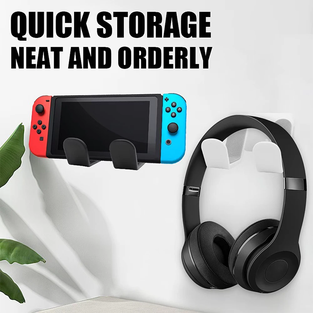Wall Mounting Hanging Bracket Game Handle Controller Headset Hook Hanger Universal Storage Shelf Holder For Ps Xbox Switch Pro, Alina Gadgets