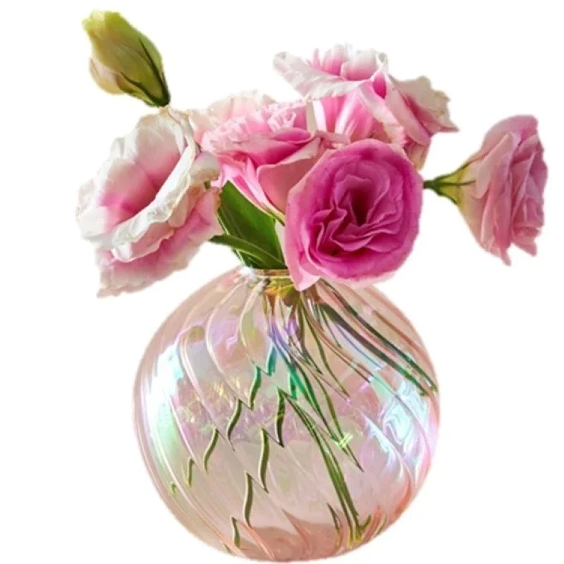 Iridescent Glass Vase for Tabletop & Home Decor