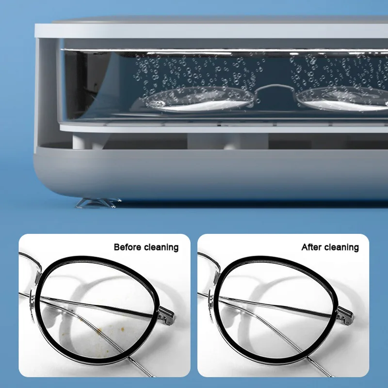 Mini Jewelry Cleaner Portable Glasses Braces Cleaning Machine Multifunctional Bath Vibration Cleaner Home Cleaning Products 2