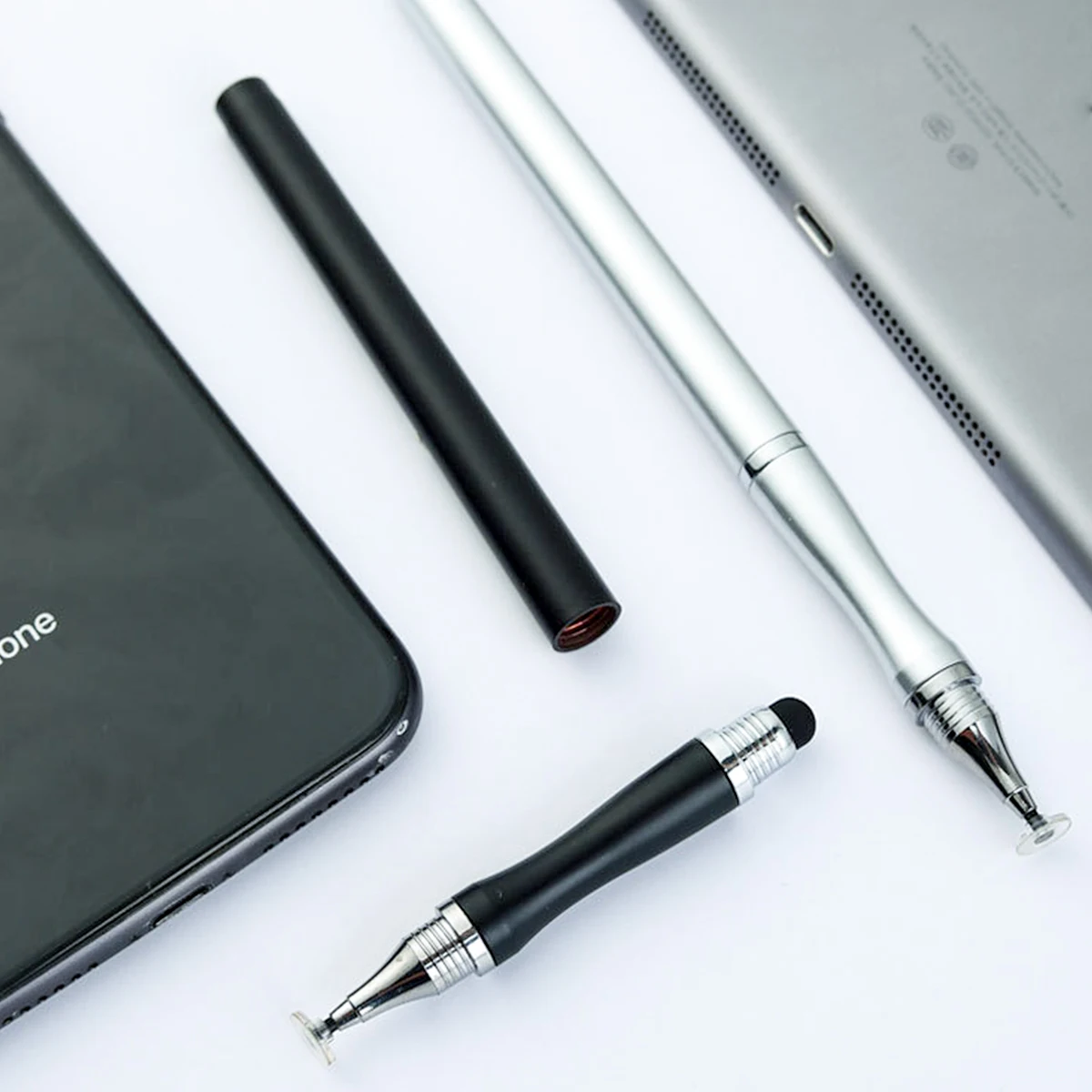GUUGEI 2 In 1 Stylus Pen Universal Double-Headed Capacitive Pen For Ipad Android Phone Drawing Touch Screen Smart Pencil