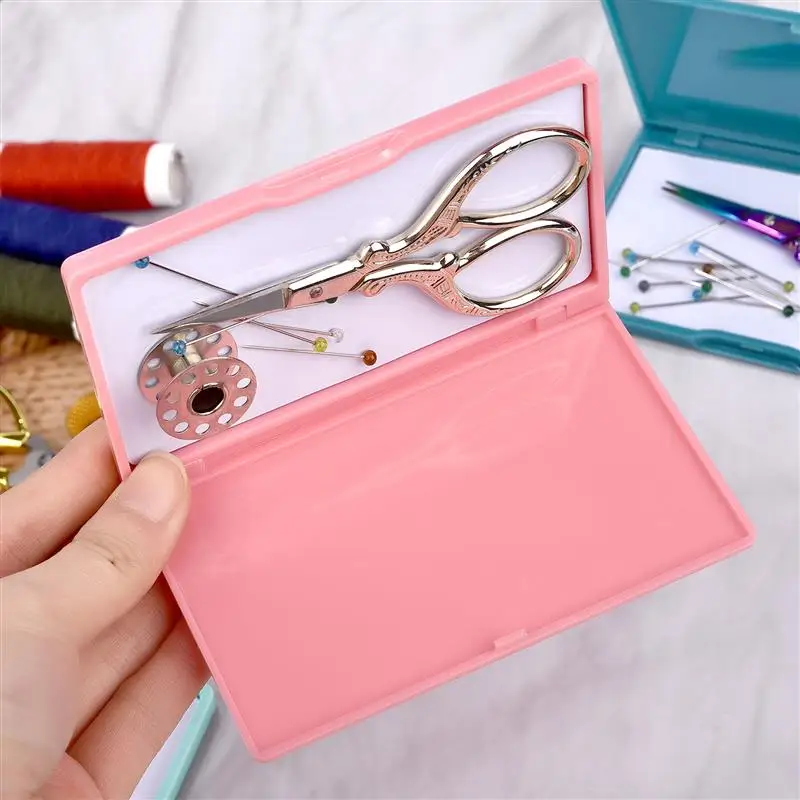 

Магнитный прямоугольный чехол для хранения Швейных игл, 3 цвета, портативный держатель для инструментов с иглой, коробки с подушечками, органайзер, Швейные аксессуары