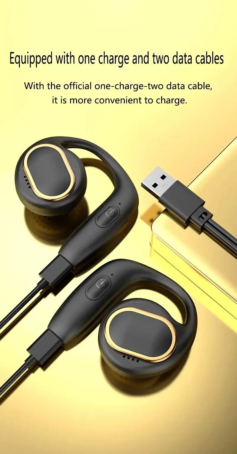 Description Picture 6 of itemG19 extra large speaker OWS open non-in-ear binaural universal wireless headphone air conduction earhook Bluetooth headset