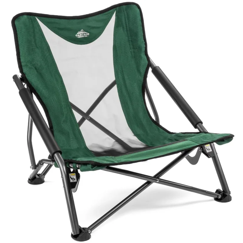 

Каскадный горный компактный низкопрофильный складной стул для кемпинга с чехлом для переноски-зеленый стул для кемпинга
