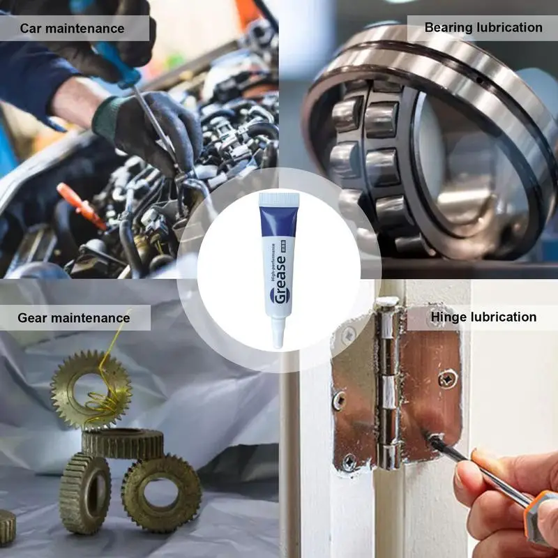 Multipurpose Silicone Lubricant Grease Oil Bearing Lubrication Waterproof Car Gear Valves Chain Repair Lithium Grease Tools 5Pcs car lubricant,silicone grease lubricant,silicone grease,grease lubricant