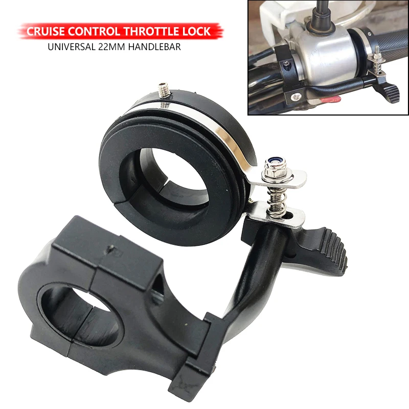 Cruise Control Per Moto Jetstream – Bloccacceleratore Con Apertura A Pulsante, Per Viaggi Lunghi, Nero