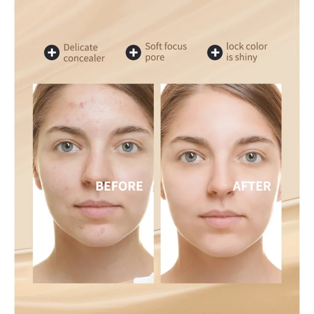 OCHEAL Skin Active Foundation Full Cover Concealer Matte Brightening Long-lasting Oil-Control Moisturizing Makeups Cosmetics Hot 4