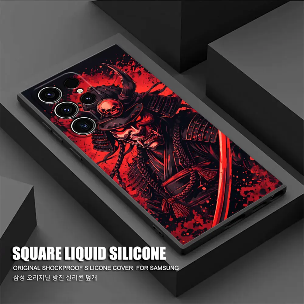 Japanese Culture Oni Mask Samurai Phone Case Cover