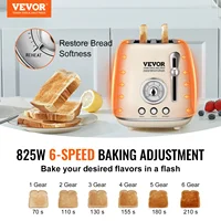 VEVOR Stainless Steel Toaster  1.5'' Extra Wide Slots Toaster Cancel Defrost and Bagel Functions for Toasting Bread Bagel Waffle 2