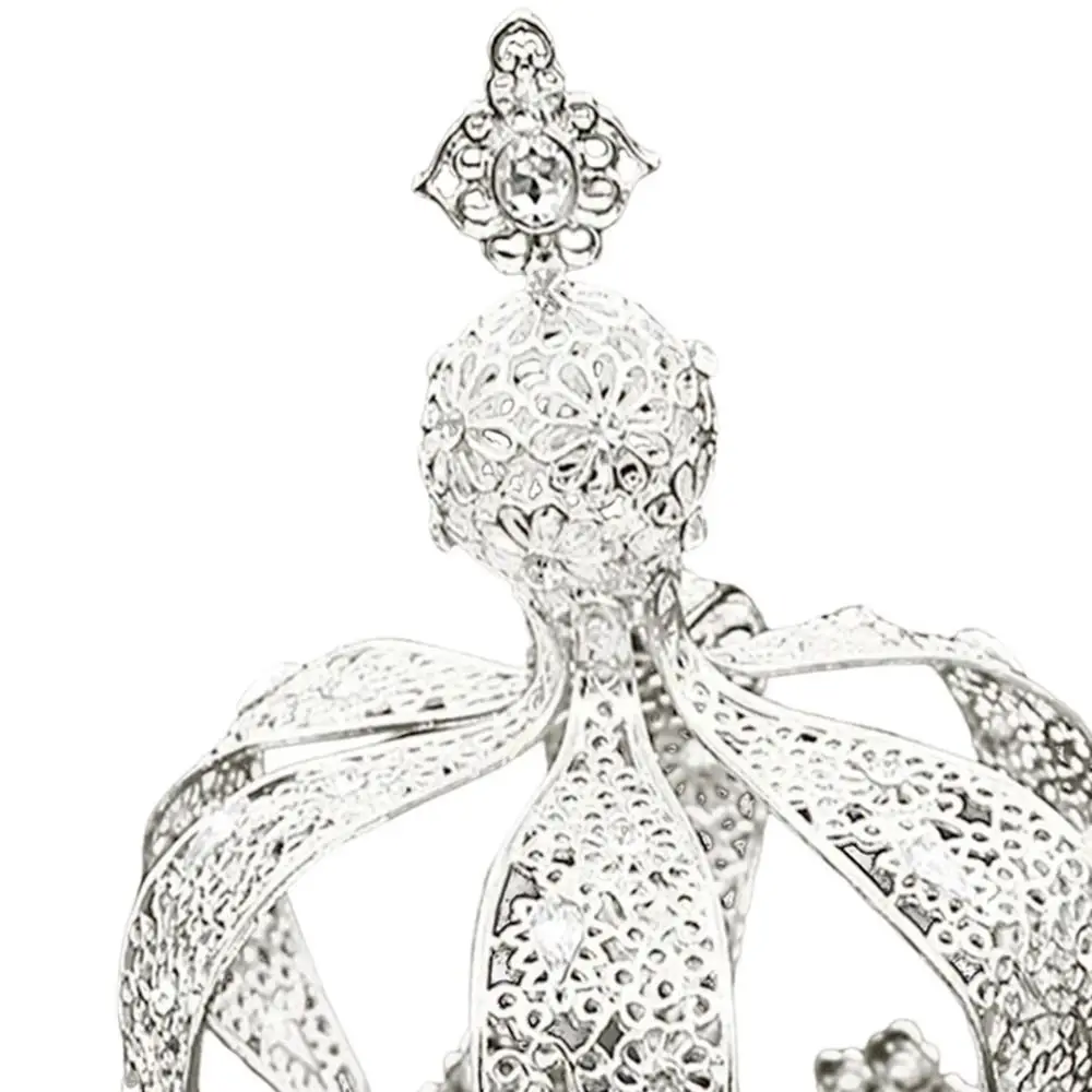 1/2Pcs Baroque Crown Cake Topper Creative Retro Rhinestone Crown European Style Luxury Wedding Tiara Cake Decoration