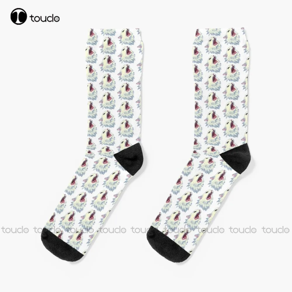 

8-Bit Screamin' Thurston The Cat! Socks Halloween Skeleton Socks Street Skateboard Socks Christmas New Year Gift Unisex Adult
