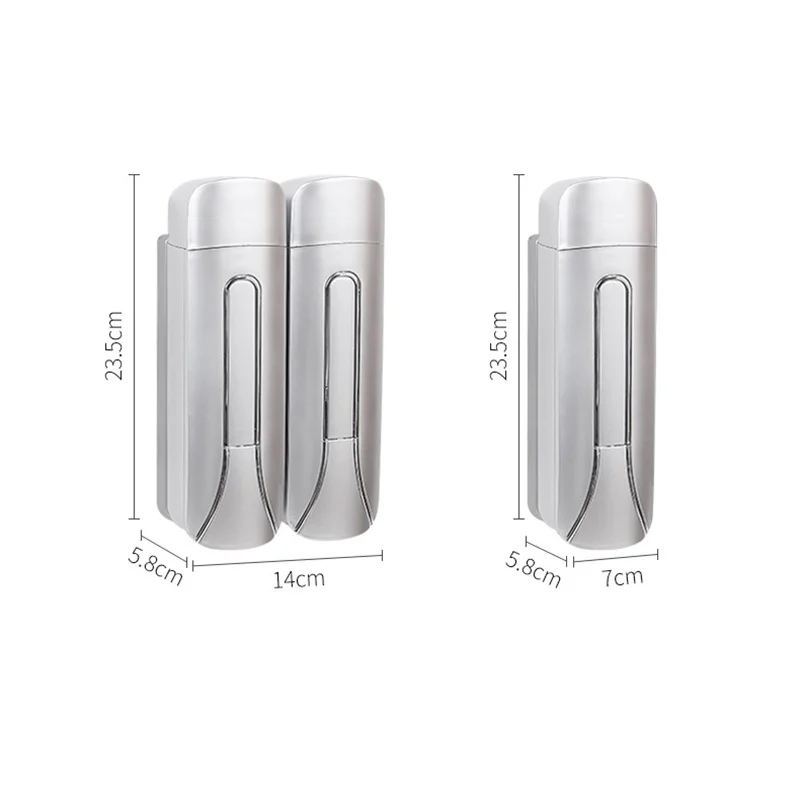 400/800ML Wall Mounted Soap Dispenser Bathroom Sanitizer Shampoo and Shower Gel Container Bottle Liquid Soap Dispensers 5