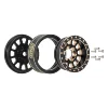INJORA 1.0 Plus Brass Beadlock Wheel Rims for 1/24 1/18 RC Crawler SCX24 TRX4M FCX24 (W1101 W1102 W1103 W1107) 4