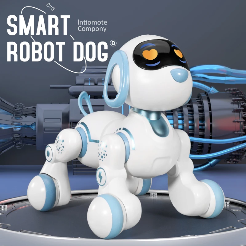 Funny RC Robot Electronic Dog Stunt Dog Voice Command Touch-sense Music Song for Boys Girls Children's Toys 6601