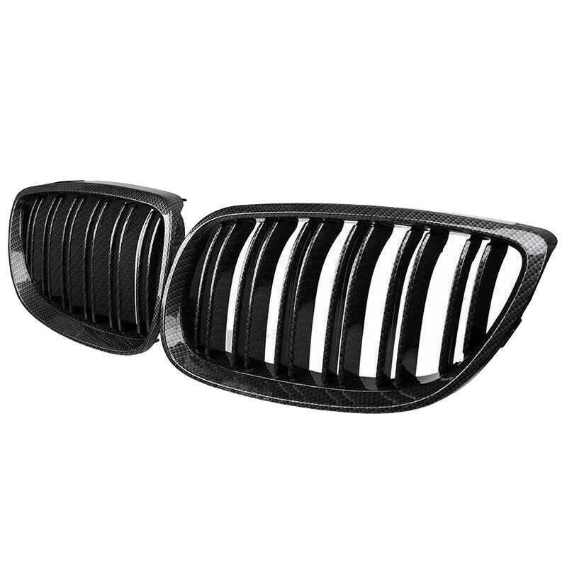 자동차 탄소 섬유 더블 슬랫 프론트 키드니 그릴, BMW 3 시리즈 E92 E93 M3 328I 335I 2007-2011