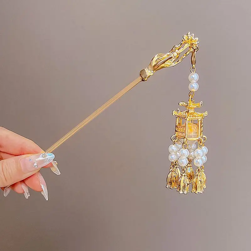 Chinese Style Tassel Hair Clip For Women Hair Stick Pins Flower Handmade Hairpins Charm Jewelry Accessories Ornaments 1PC hair accessory hair stick hair clip jewelry accessories