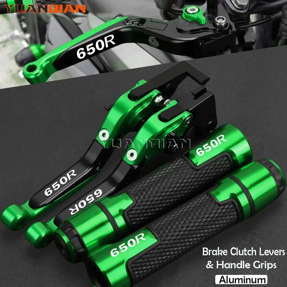 

For KAWASAKI NINJA 650 R 650R ninja650R 2006 2007 2008 Motorcycle Accessories CNC Adjustable Brake Clutch Levers Handlebar grips