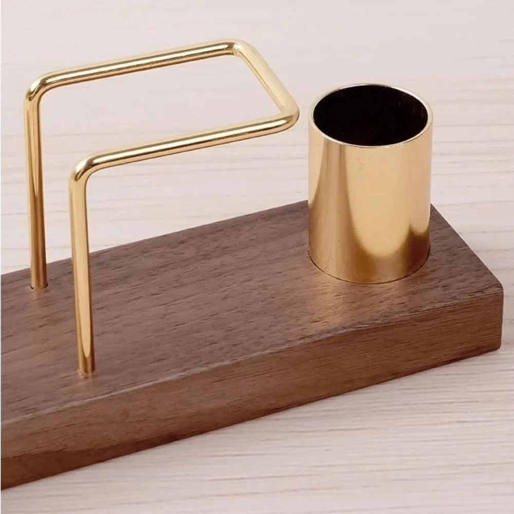 Neuer Hochwertiger Holz-Taschentuchhalter Kreatives Design Multifunktionaler Serviettenhalter Eleganter Desktop-Organizer Esstisch – Detail 6
