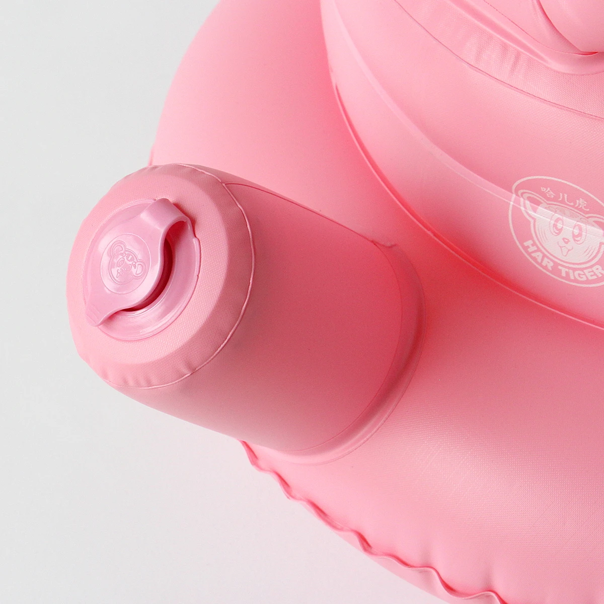 팽창식 베이비 핑크 토끼 의자, 편안한 PVC 앉아서 사용하는 의자, 내장형 에어 펌프로 불어넣는 용 소파