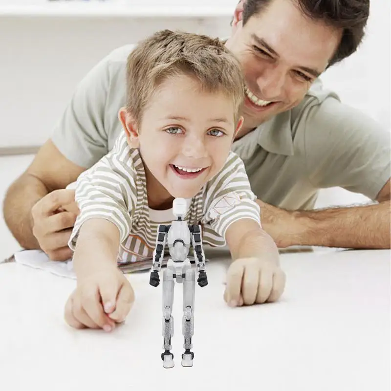 Toy Action Figure 3D Mini Action Figure With Full Body Movable Toy Models Multi-Jointed For Dining Table Coffee Table Desk - Bilde 3