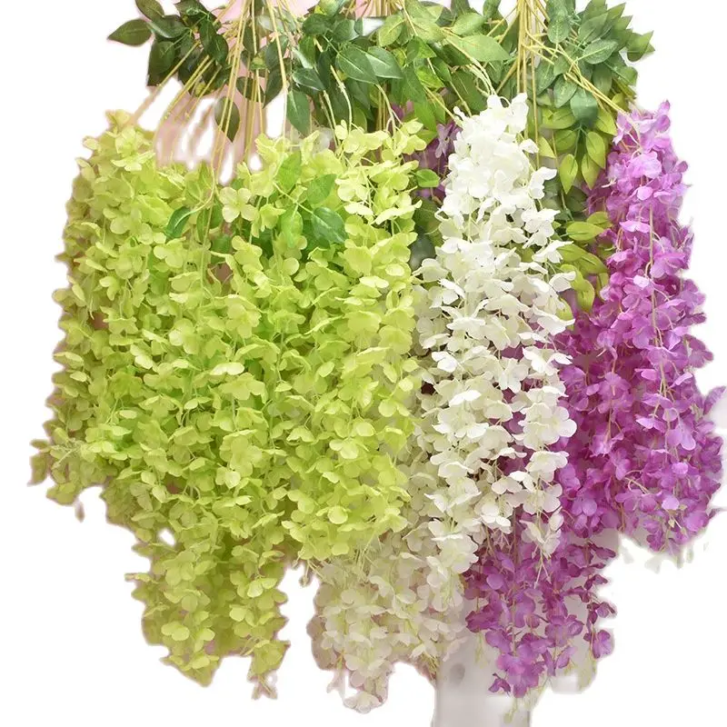 

12 PCS Wedding Decoration Artificial Flower String Simulation Wisteria Ceiling Pendant Wisteria Corridor Wisteria String Decor