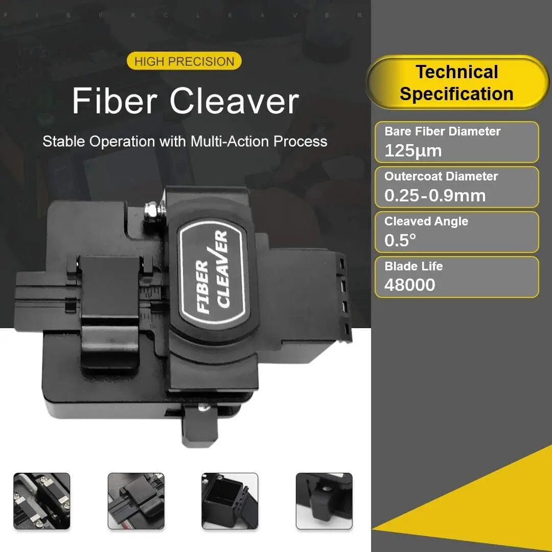 Fiber Optic Cutter, Capable Of Cutting 48000 Times, For Fiber Optic Brackets With a Coating Diameter Of 0.25, 0.9, 3.0mm ezarc 8pcs hss annular cutter set 11mm to 19mm cutting diameter x 50 8mm cutting depth 19mm weldon shank for metal drilling