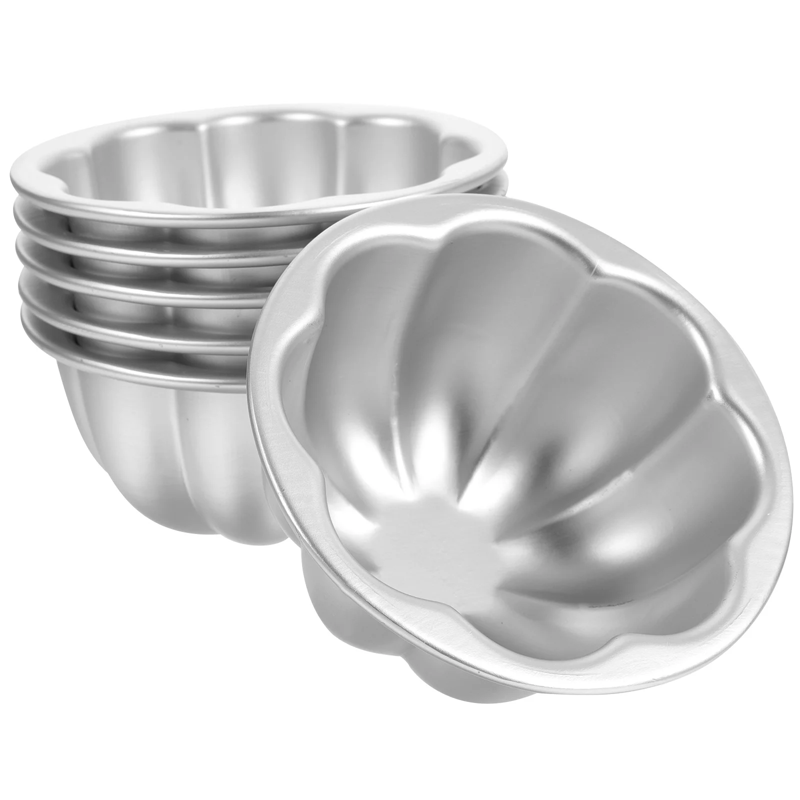 

Aluminum Egg Tart Mold Reusable Cupcake Pudding Muffin Cups Nonstick Fruit Cake Die Mold Pastry Baking Tools