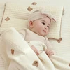 Korean Ins Style Baby Embroidered Bear Pillow Breathable Sweat-absorbent Cotton Pillow Baby Cute Pillow 6