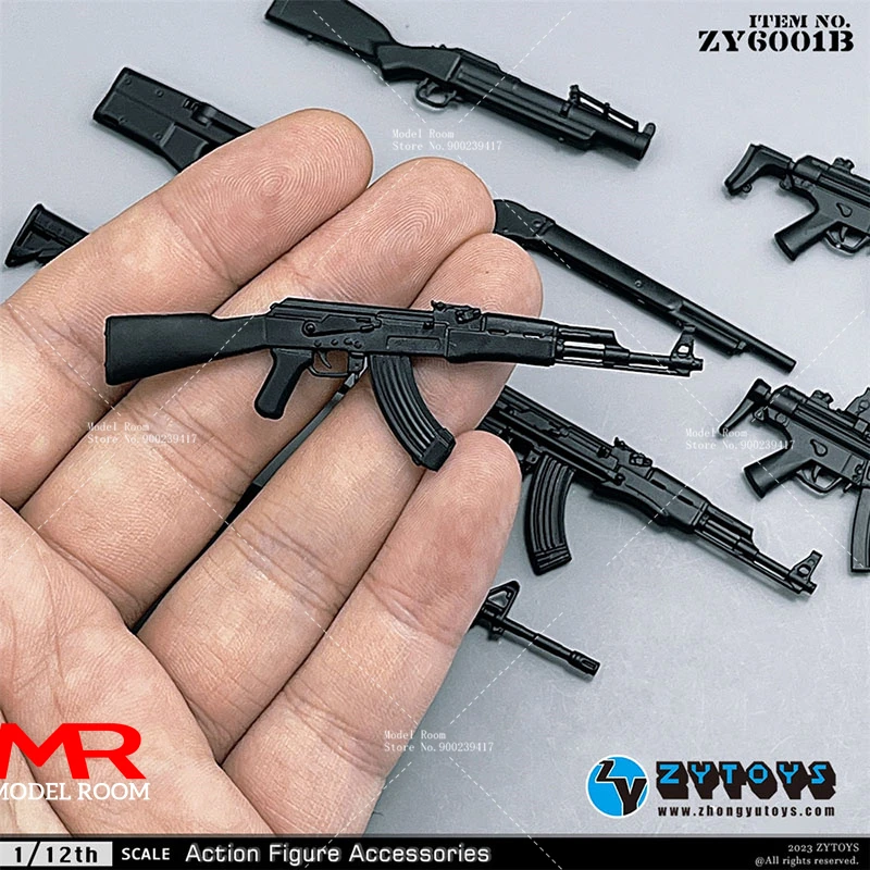 ZYTOYS ZY6001 ZY6002 ZY6003 ZY6008 1/12 Skala MP5 M4 AK47 P90 M1887 Soldat Gun Modell Szene Requisiten Fit 6'' Action Figur Körper – Detail 39