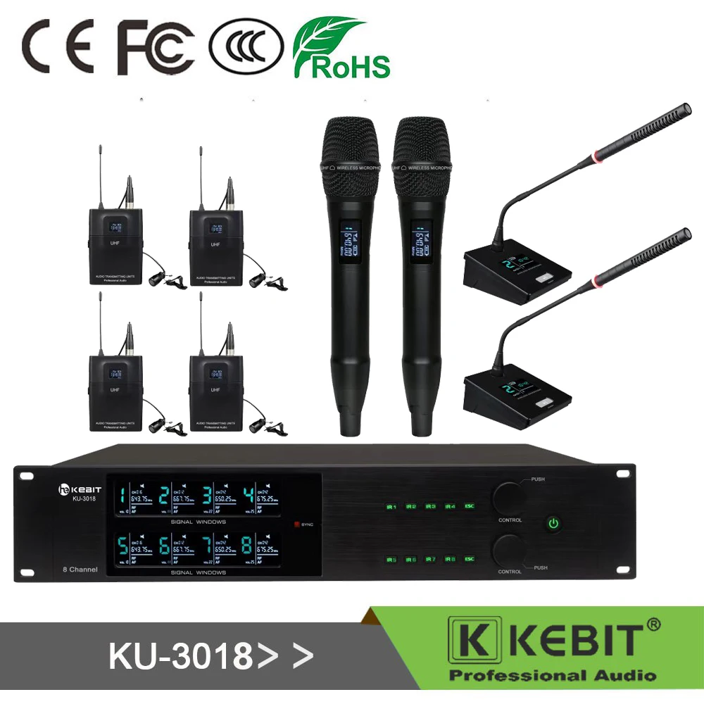 Беспроводной настольный микрофон KEBIT KU-3018
