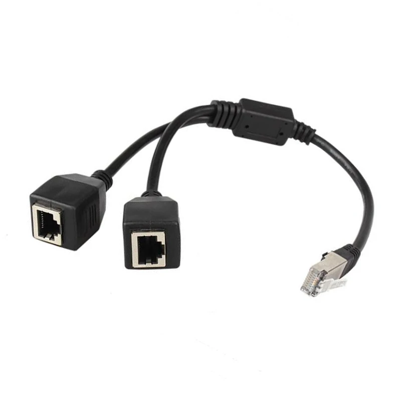 

Разветвитель Кабеля Ethernet RJ45, 1 штекер на 2 гнезда кабеля Ethernet