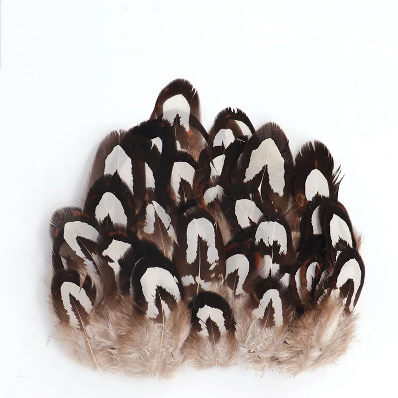 

500 PCS 4-8CM Natural Small Chicken Feather Reeves Pheasant Body Plumes Fly Tying Materials Handicraft Accessories Decoration