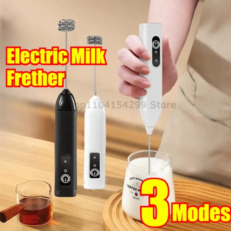 Portable Electric Milk Frother and Handheld Mixer