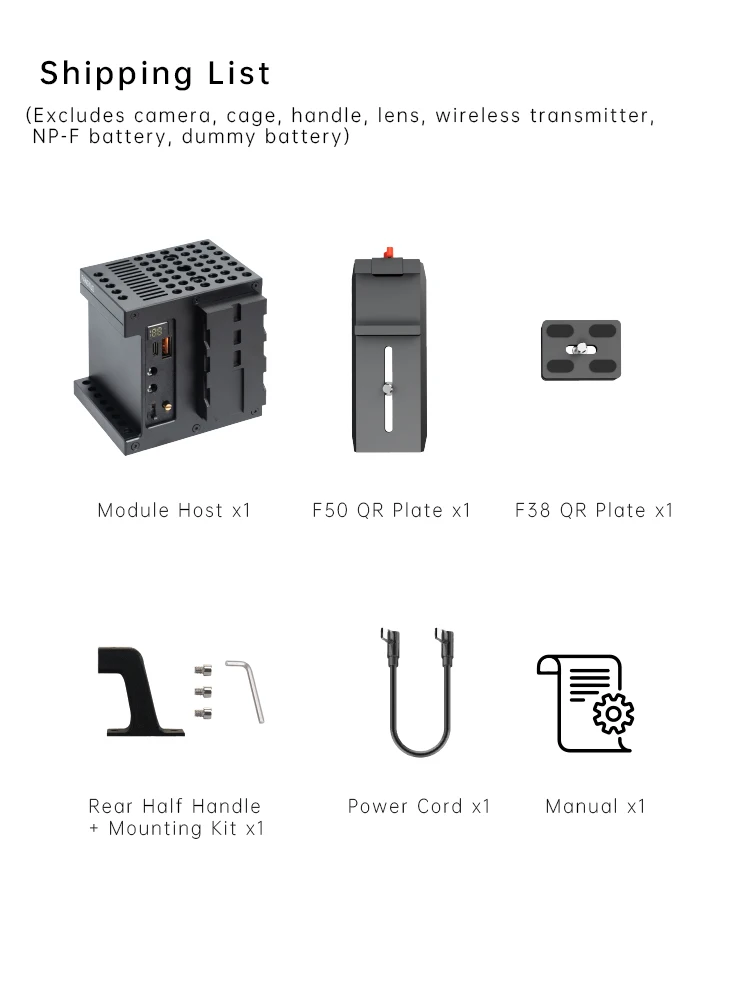 Suitable for Sony FX3 30 FX2 rabbit cage expanded 6-way power supply port with w