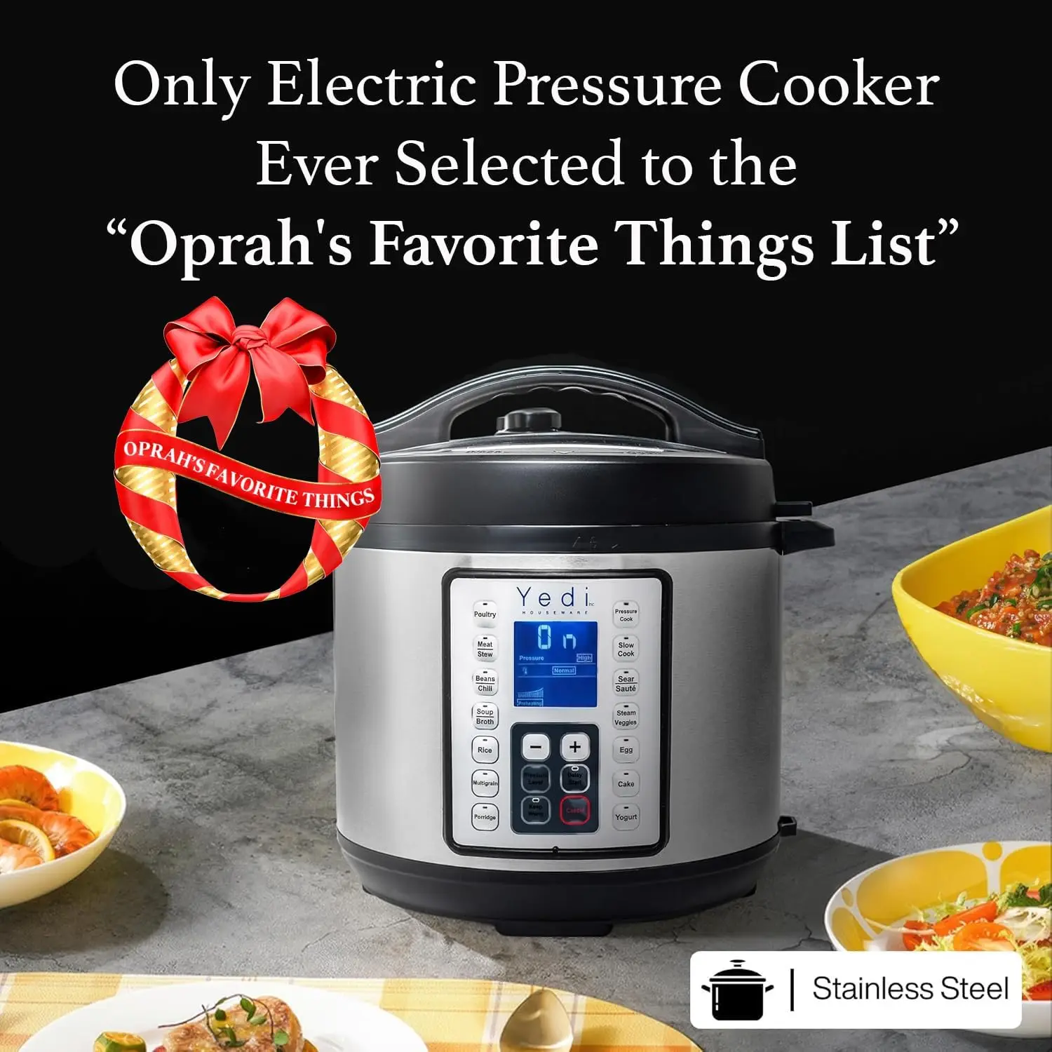 9-in-1 Total Package Instant Programmable Pressure Cooker, 6 Quart, Deluxe Accessory kit, Recipes, Pressure Cook 2