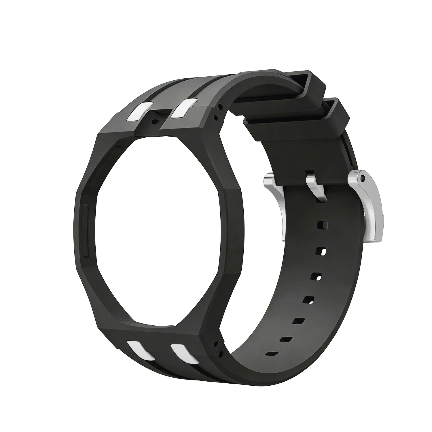 Bioceramics Watch Case+Silicone Band Modification Kit Strap Case Changer To Wristwatch Accessories For Royal Pop