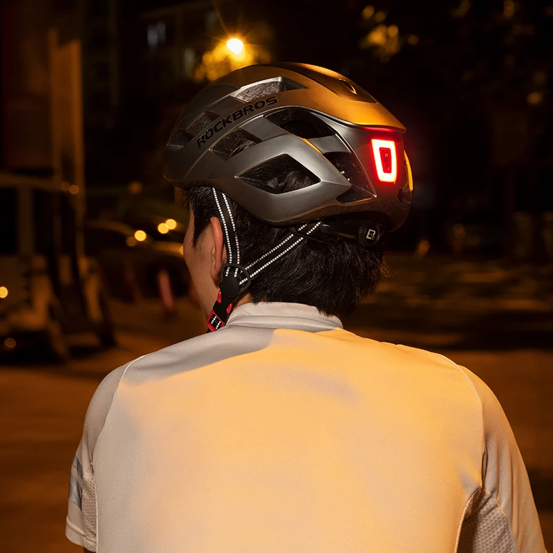 ROCKBROS-Linterna trasera para casco de ciclismo, resistente recargable USB, luz trasera de seguridad _ AliExpress Mobile