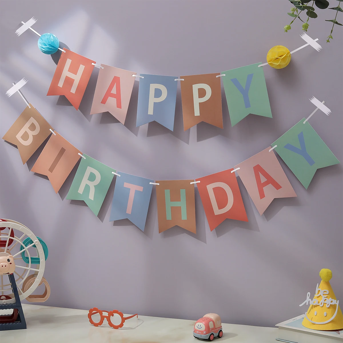 Birthday Banner Party Decorations Dog Bone Flag 1 piece 1 set