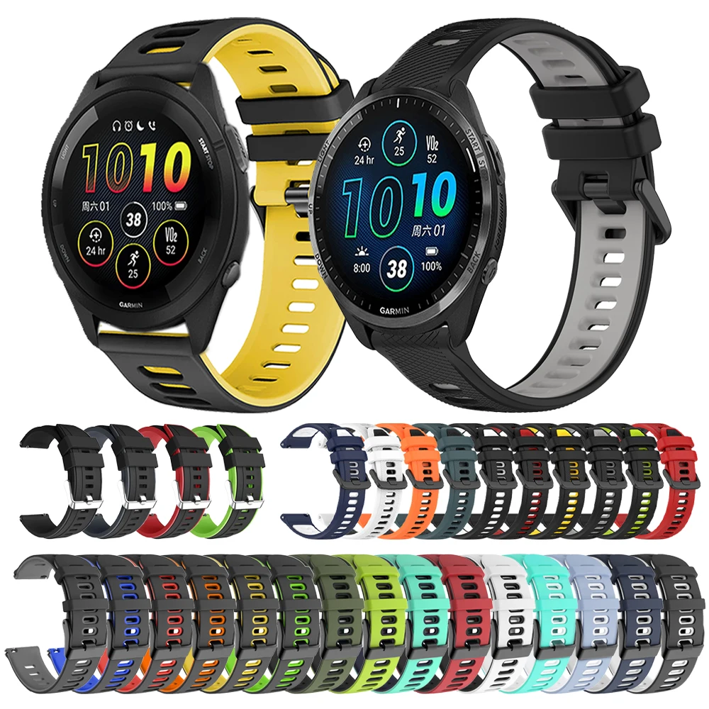 Versatile 20mm 22mm Silicone Watch Strap Replacement