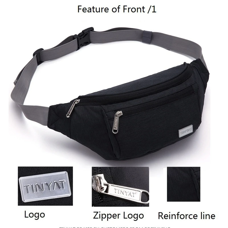 Fanny Packs Crossbody Bag Unisex Chest Bags Outdoor Sport Waist Pack Phone
