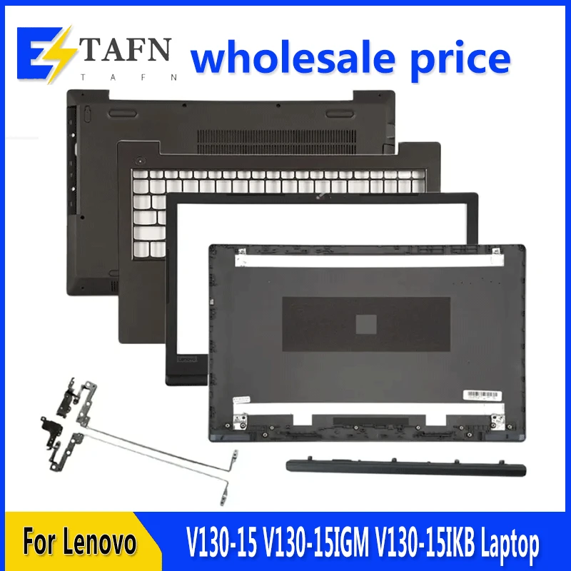Nuova Custodia Inferiore Per Lenovo V130-15 V130-15Igm V130-15Ikb Laptop Lcd Cover Posteriore Cornice Anteriore Poggiapolsi Cerniere Superiori Coperch