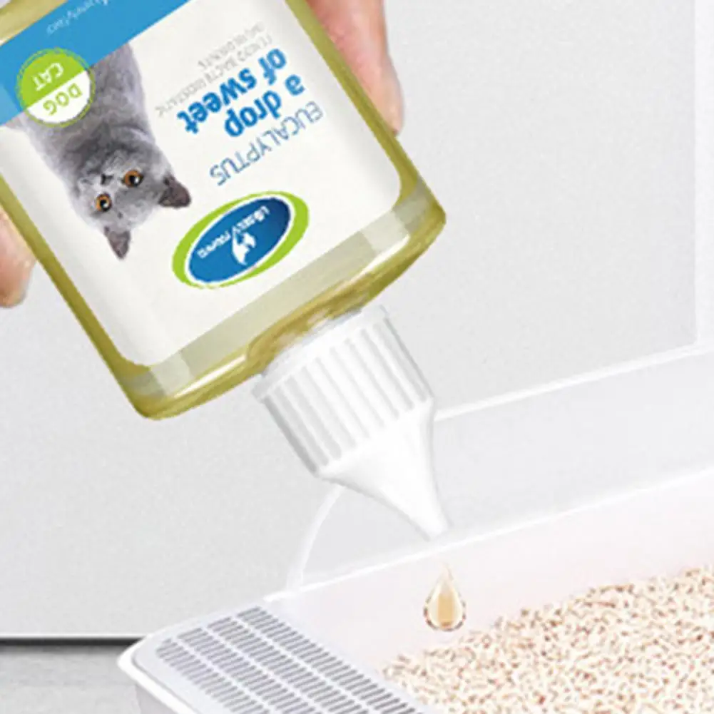50ML Cat Litter Liquid Deodorant Eucalyptus Natural Eliminate Odors Fragrant Cats Excrement Removal Deodorants Pet Supplies images - 6